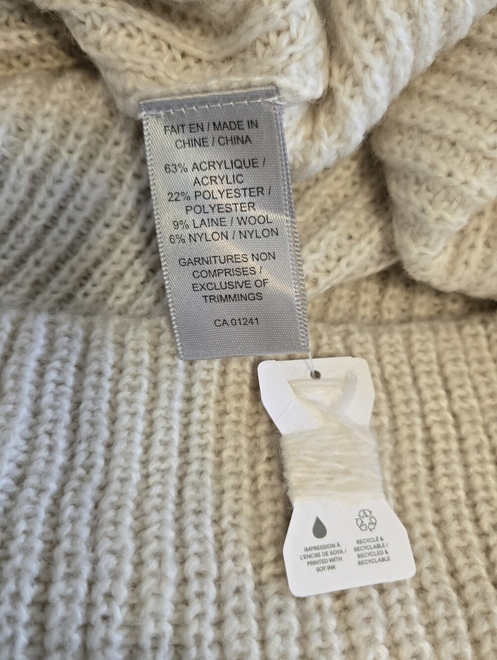 Contemporain Simons LG Sweater Dress Turtleneck Cowlneck Midi Cozy Contains Wool - Picture 11 of 12